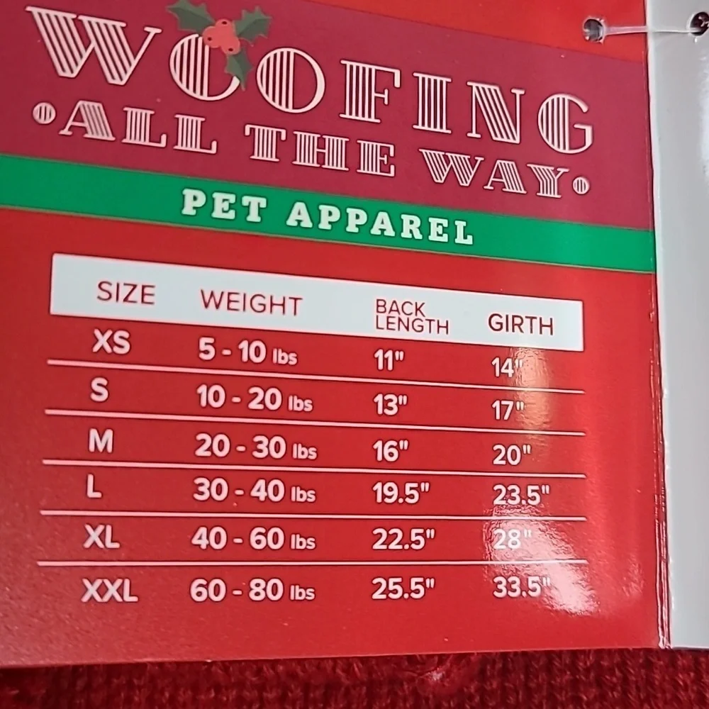Holiday Red Dog Sweater with Hat